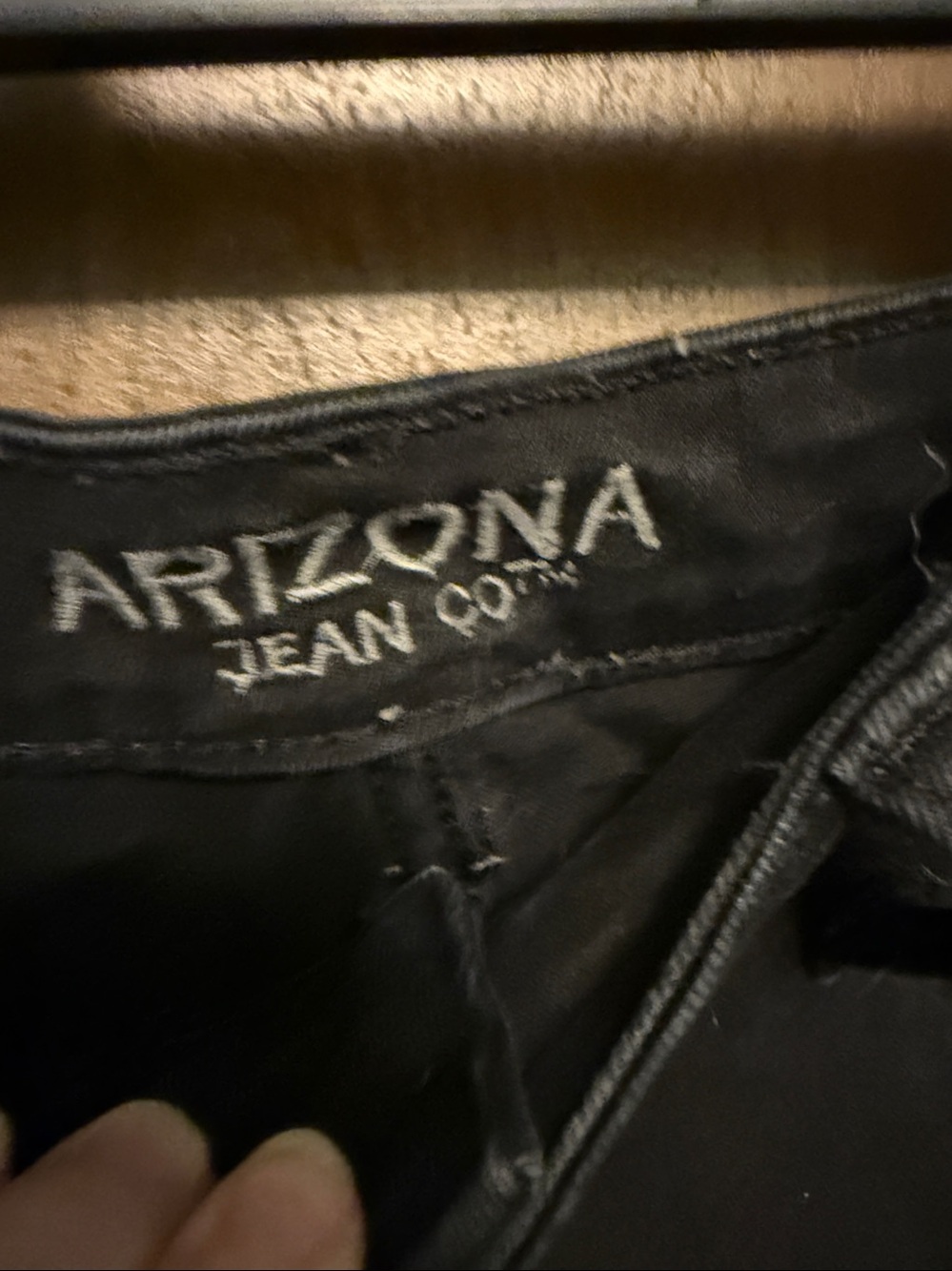 Arizona Jean Co Black Distressed high rise curvy skinny Jeans  size 15 - Picture 3 of 5